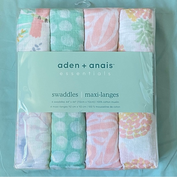 NIB Aden + Anais Essentials Muslin Swaddles - Picture 2 of 6